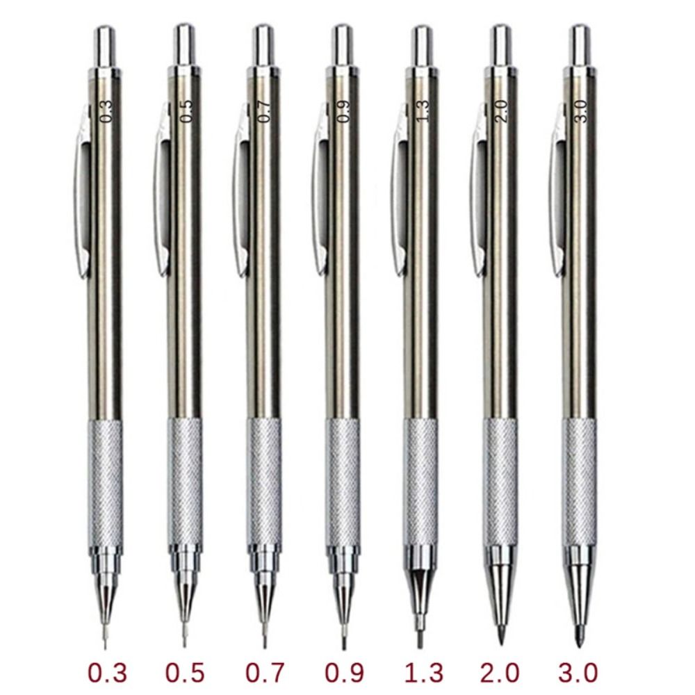 Mechanical Pencil 0.3 - Lápis Mecânico de 0.3/0.5/0.7/0.9/1.3/2.0/3.0MM para Desenho,
