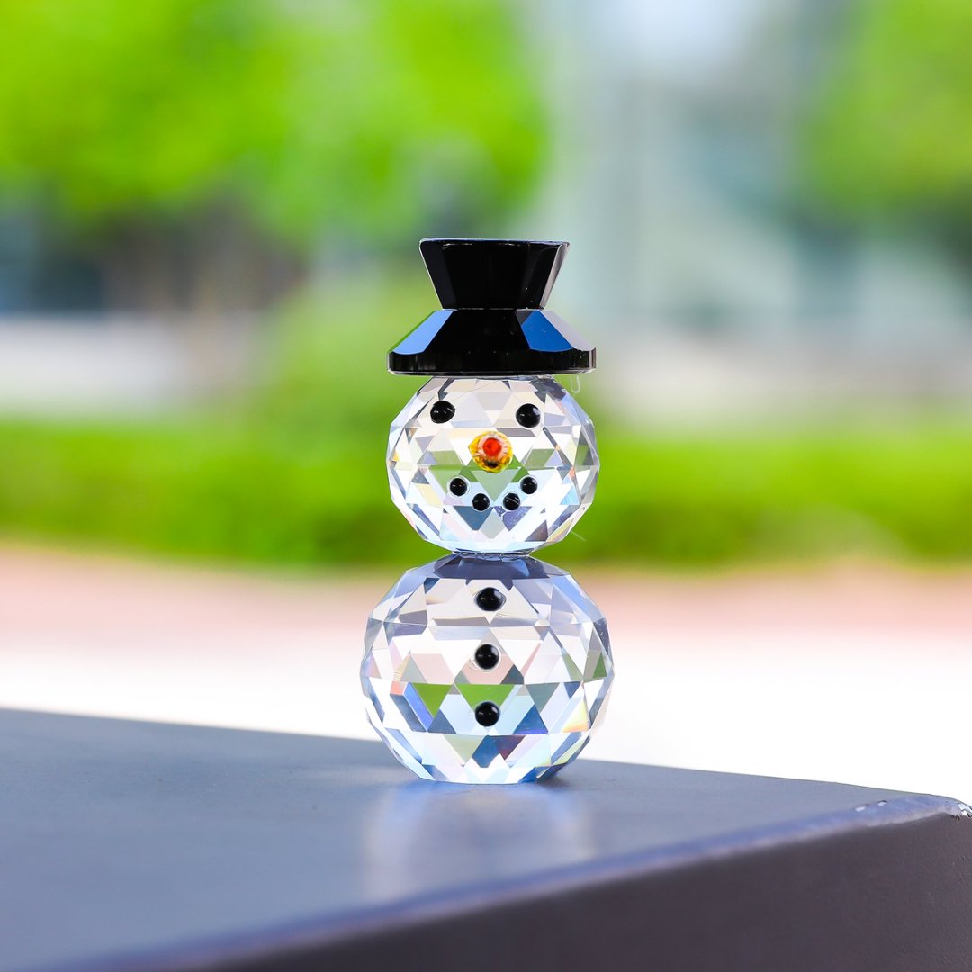Cristal preto chapéu boneco de - Paper Weight Crystal avaliação e preço