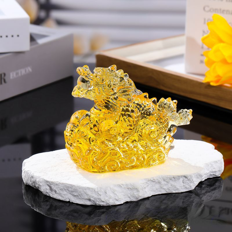Estatueta do Dragão do Zodíaco - Paper Weight Crystal avaliação e preço