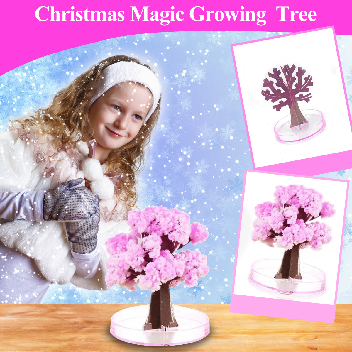 Mini árvore mágica sakura em m - Paper Weight Crystal avaliação e preço